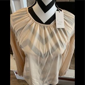 A new day  NWT a new day cream blouse .. small